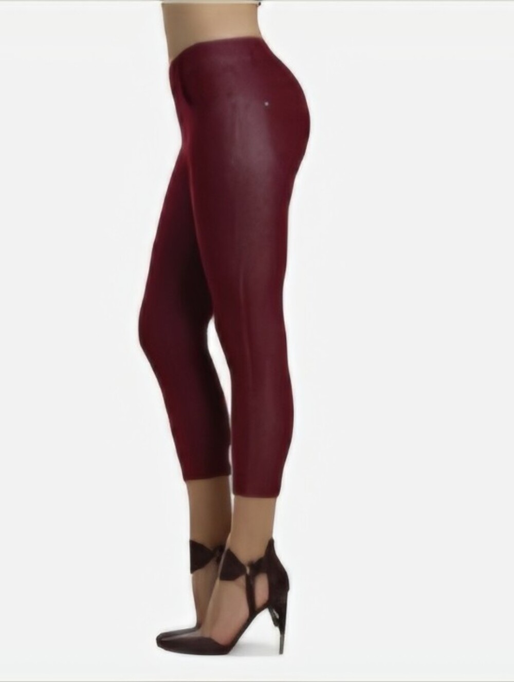Prolific Health Woman's Wine Red Capri Stretch Jeggings Pants Size 2X